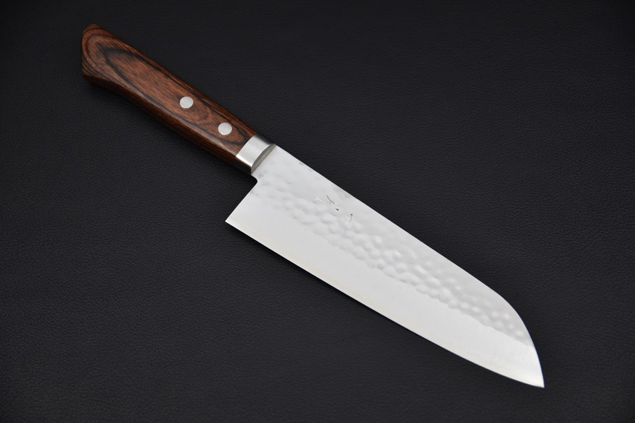 Hitohira NM Tsuchime Santoku Imitation Acajou