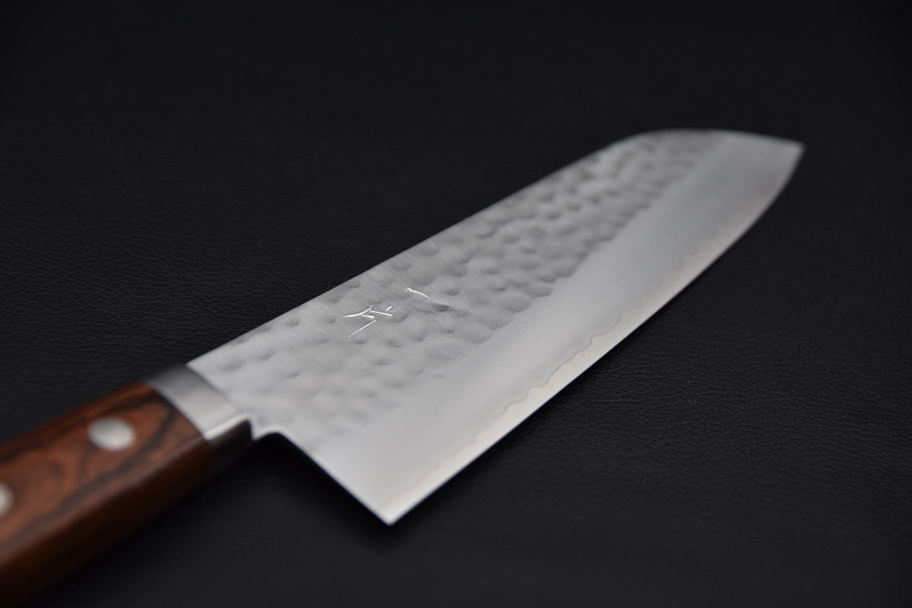 Hitohira NM Tsuchime Santoku Imitation Acajou