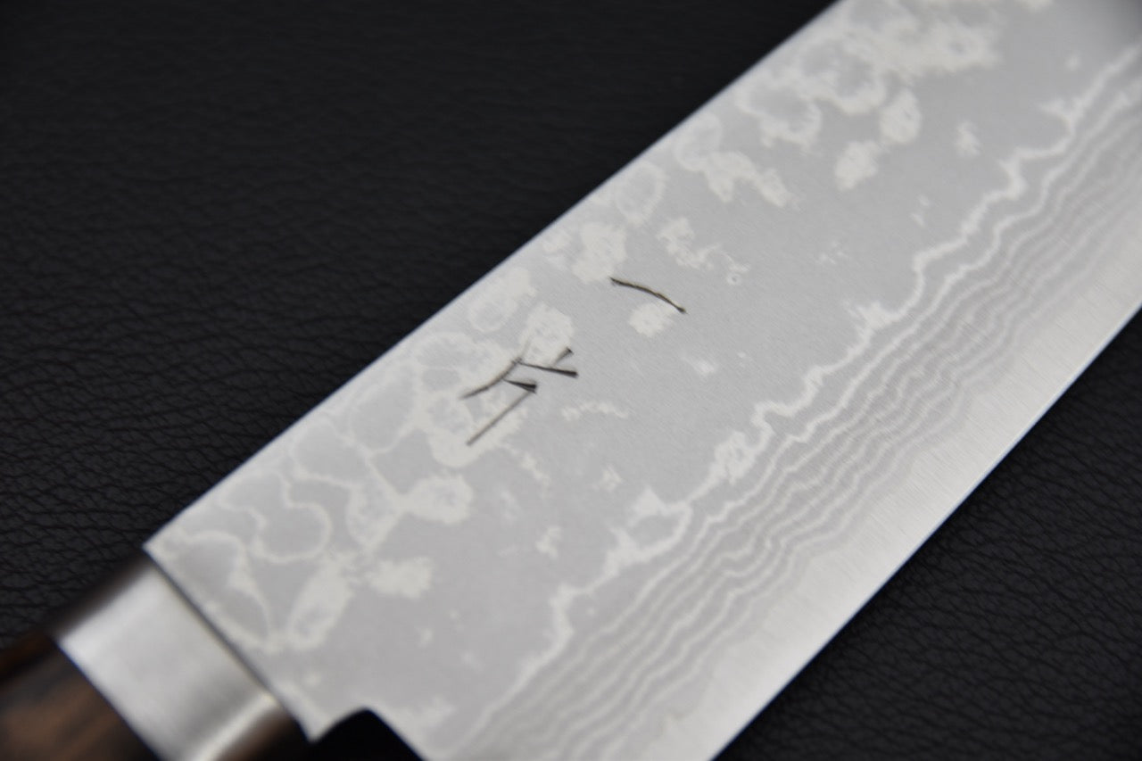 Hitohira NM V10 Damascus Gyuto 180mm Pakka