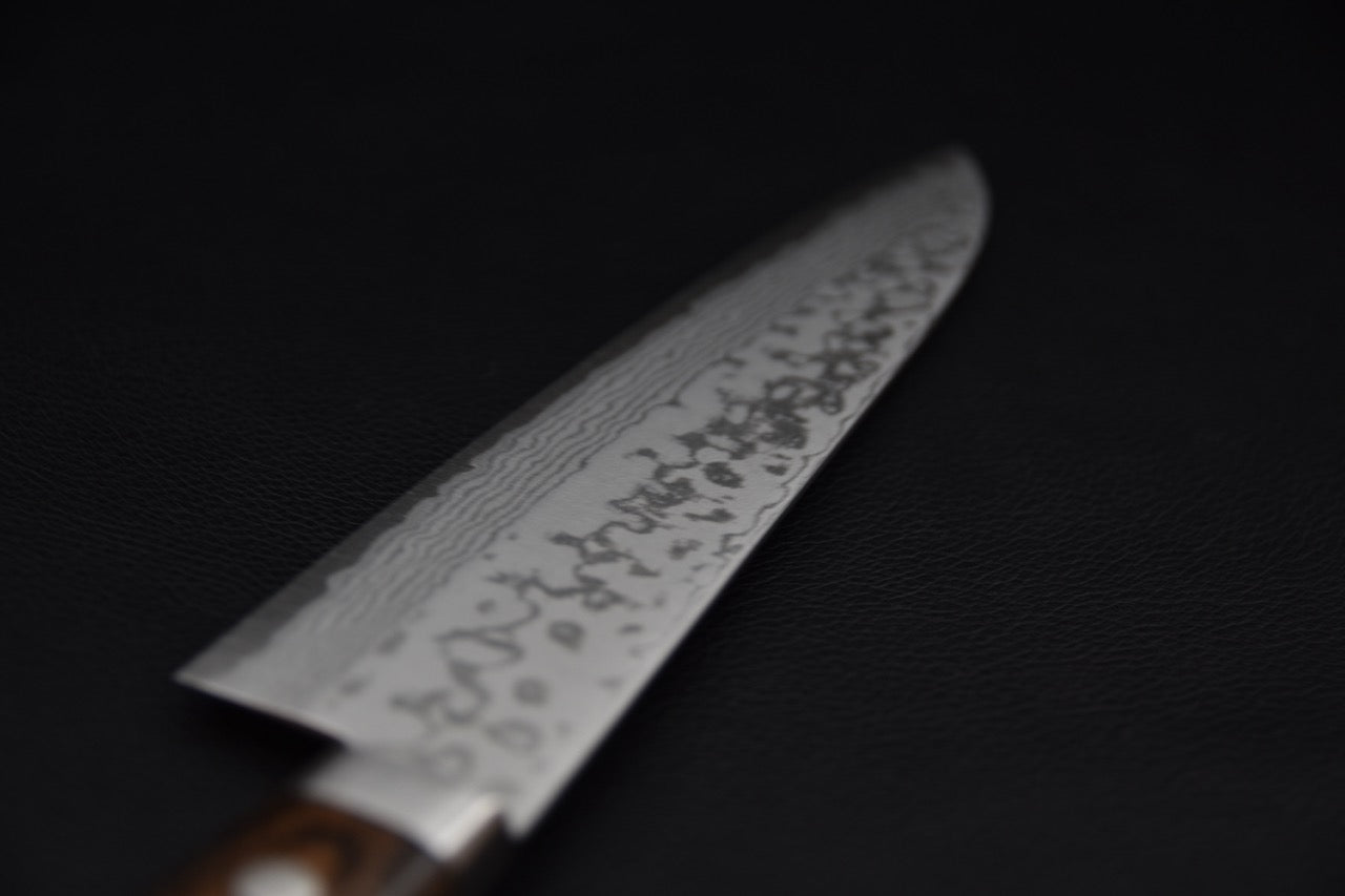 Hitohira NM V10 Damascus Gyuto 180mm Pakka