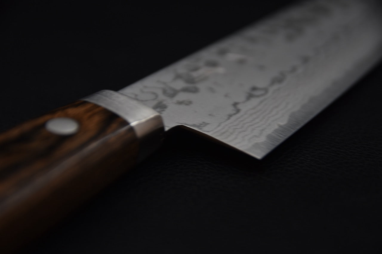 Hitohira NM V10 Damascus Gyuto 180mm Pakka