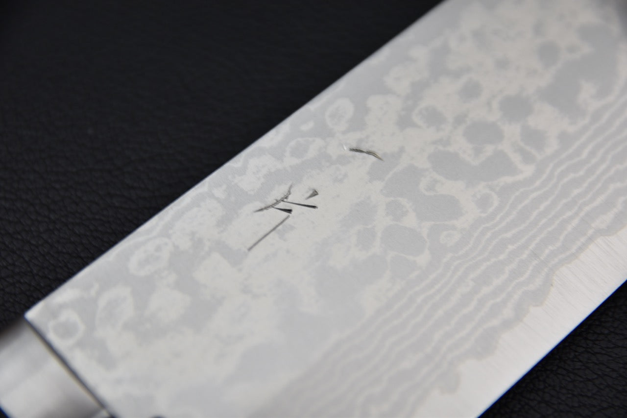 Hitohira NM V10 Damascus Nakiri 165mm Pakka