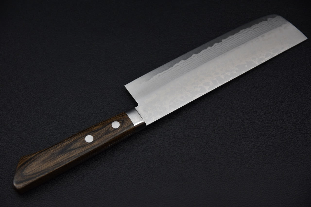 Hitohira NM V10 Damascus Nakiri 165mm Pakka