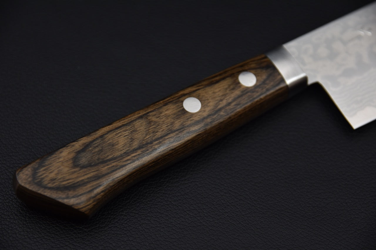 Hitohira NM V10 Damascus Nakiri 165mm Pakka