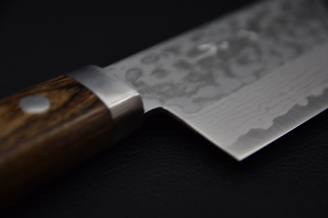 Hitohira NM V10 Damascus Nakiri 165mm Pakka