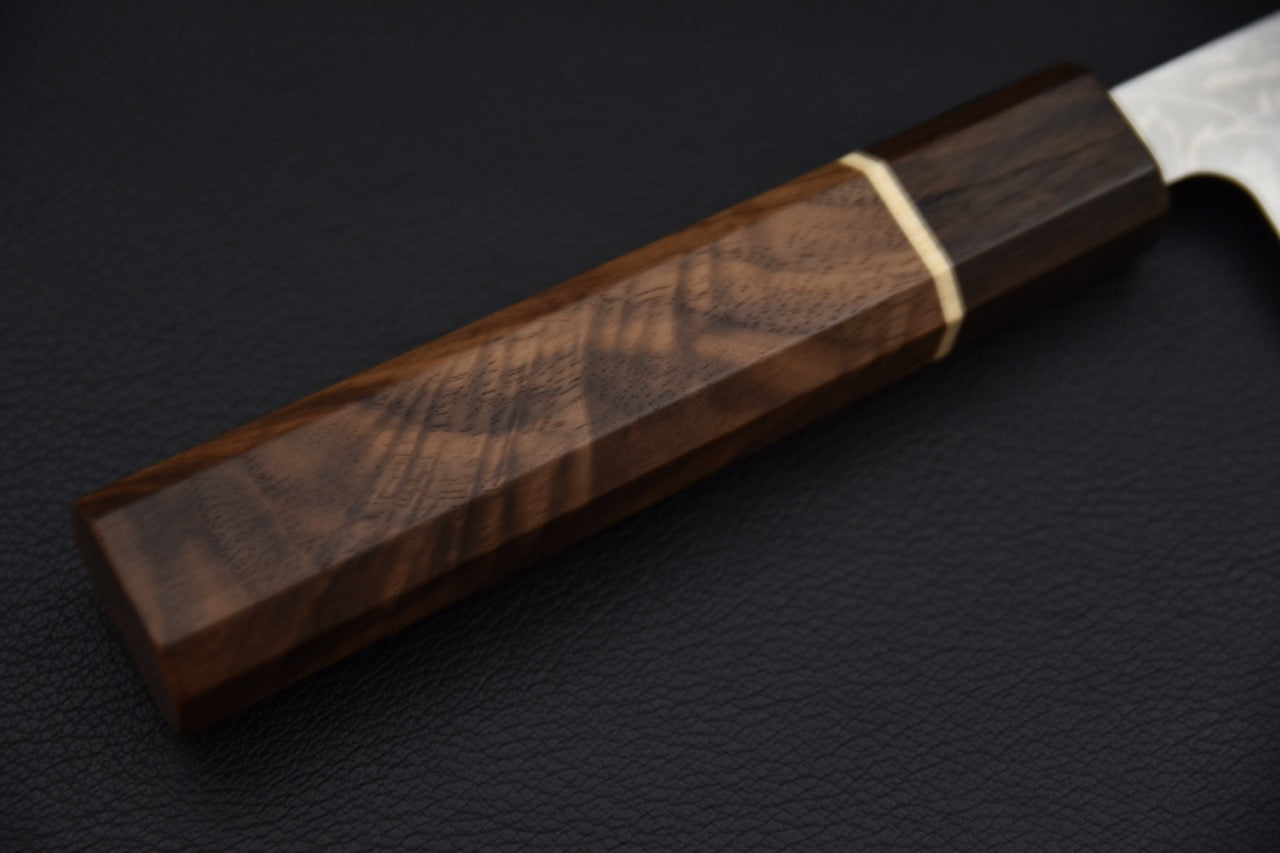 Hitohira Setsu VG-10 Damascus Santoku 165mm Noyer