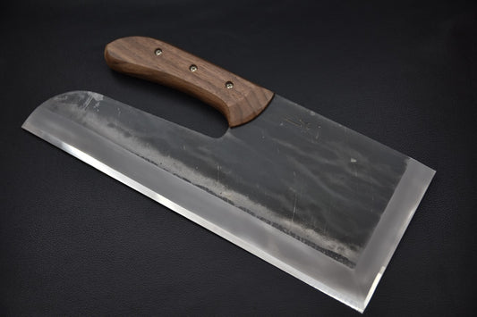 couteau japonais sobakiri lame droite acier Shirogami #2 kurouchi