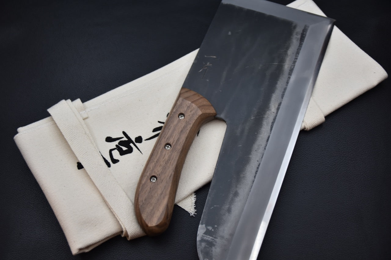 Hitohira Shirogami #2 Kurouchi Sobakiri 330mm Noyer