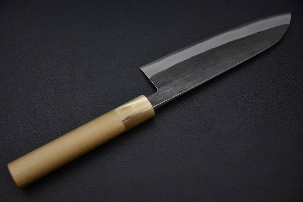 Hitohira TD Aogami #2 Kurouchi Santoku 165mm Ho