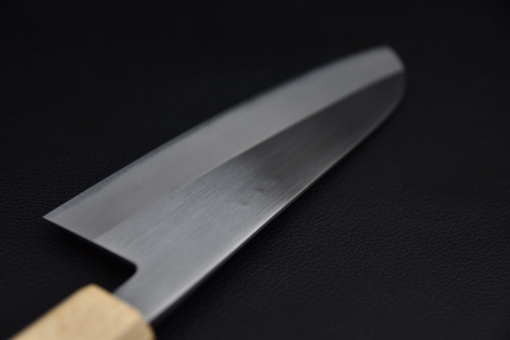 Hitohira TD Aogami #2 Stainless Clad Migaki Santoku 165mm Noyer