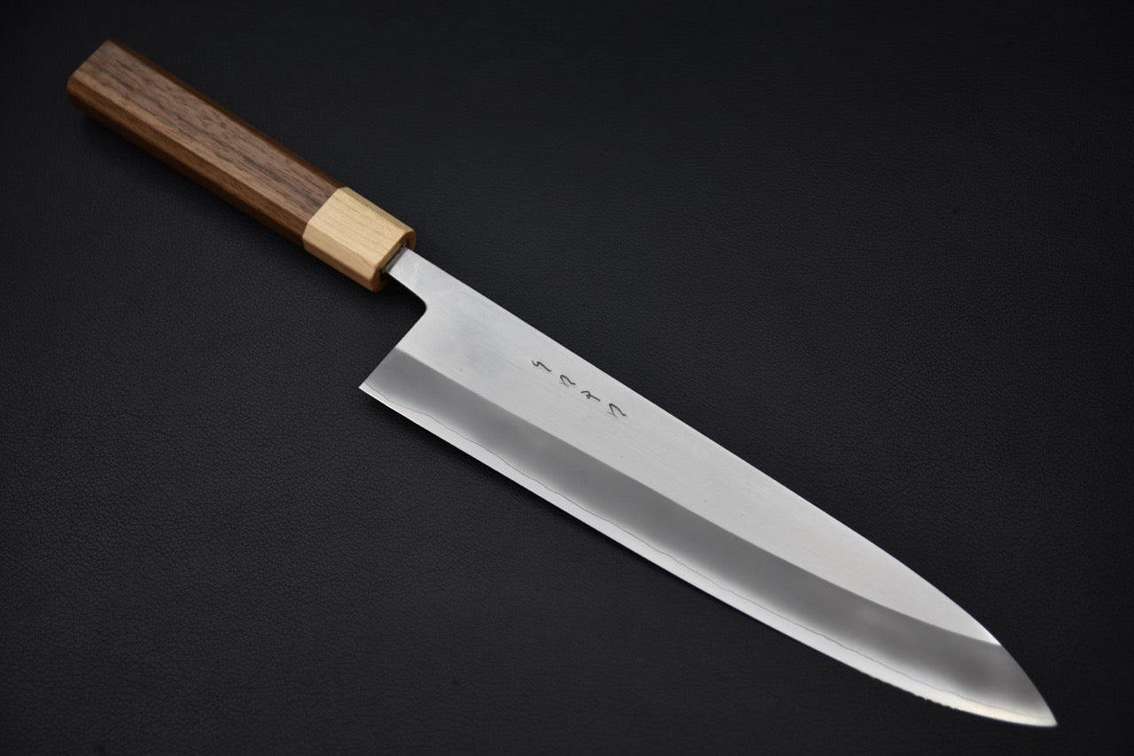 Hitohira TD SLD Migaki Gyuto 240mm Walnut