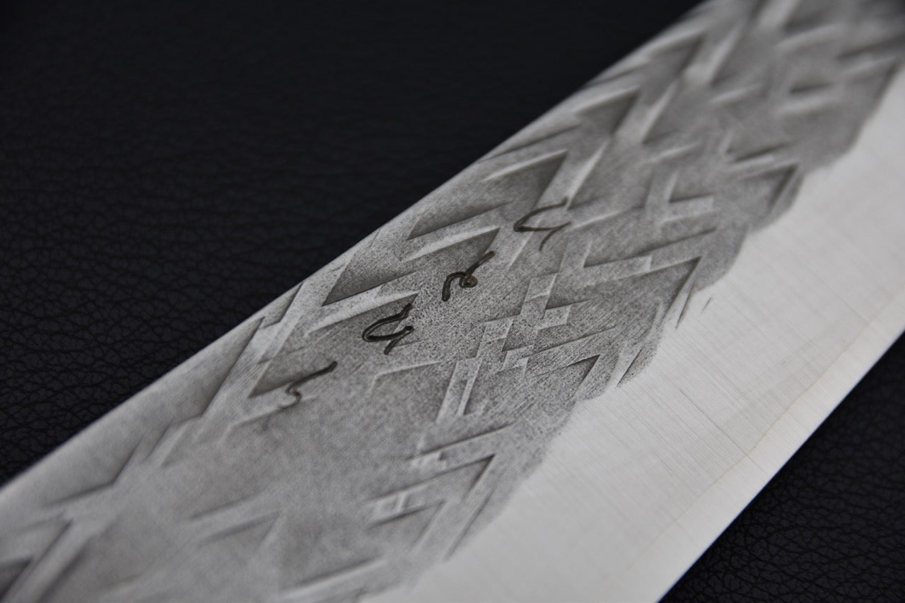 Hitohira TD SLD Tsuchime Bunka 170mm Chêne Laqué