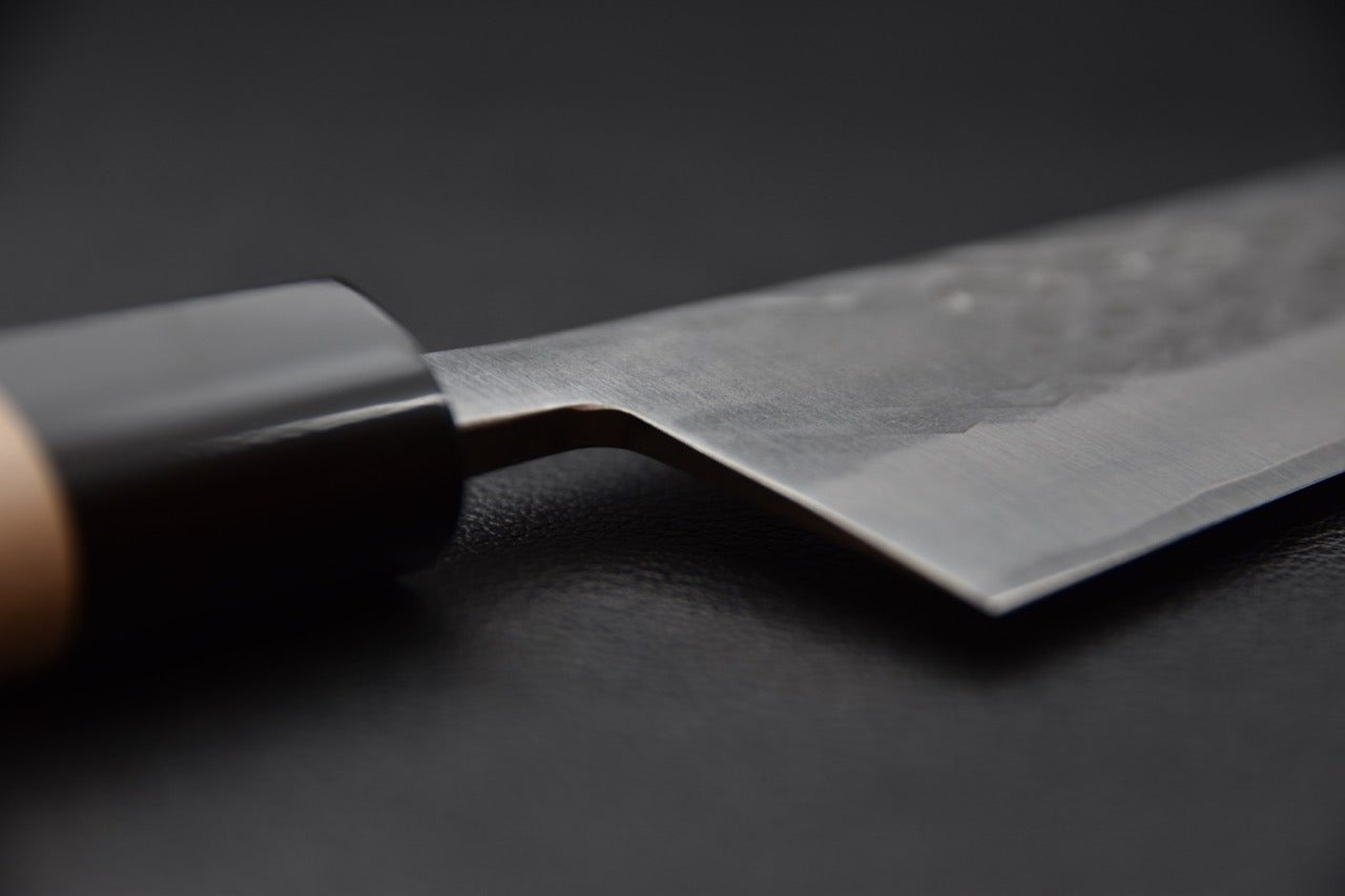 Soie et talon du couteau Hitohira TD Gyuto – détail de construction

