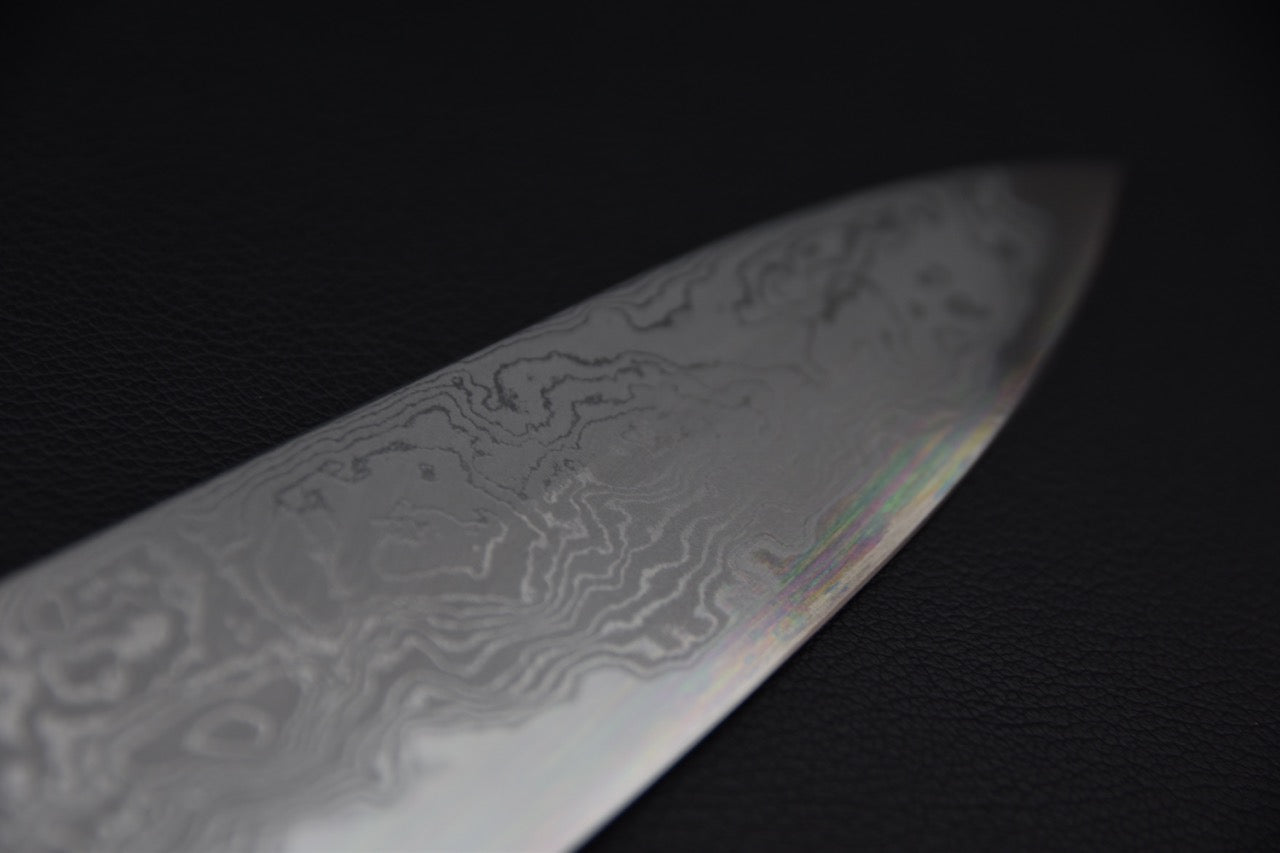 Hitohira Tanaka Kyuzo Aogami #1 Damascus Gyuto 240mm Ébène de Macassar Taihei