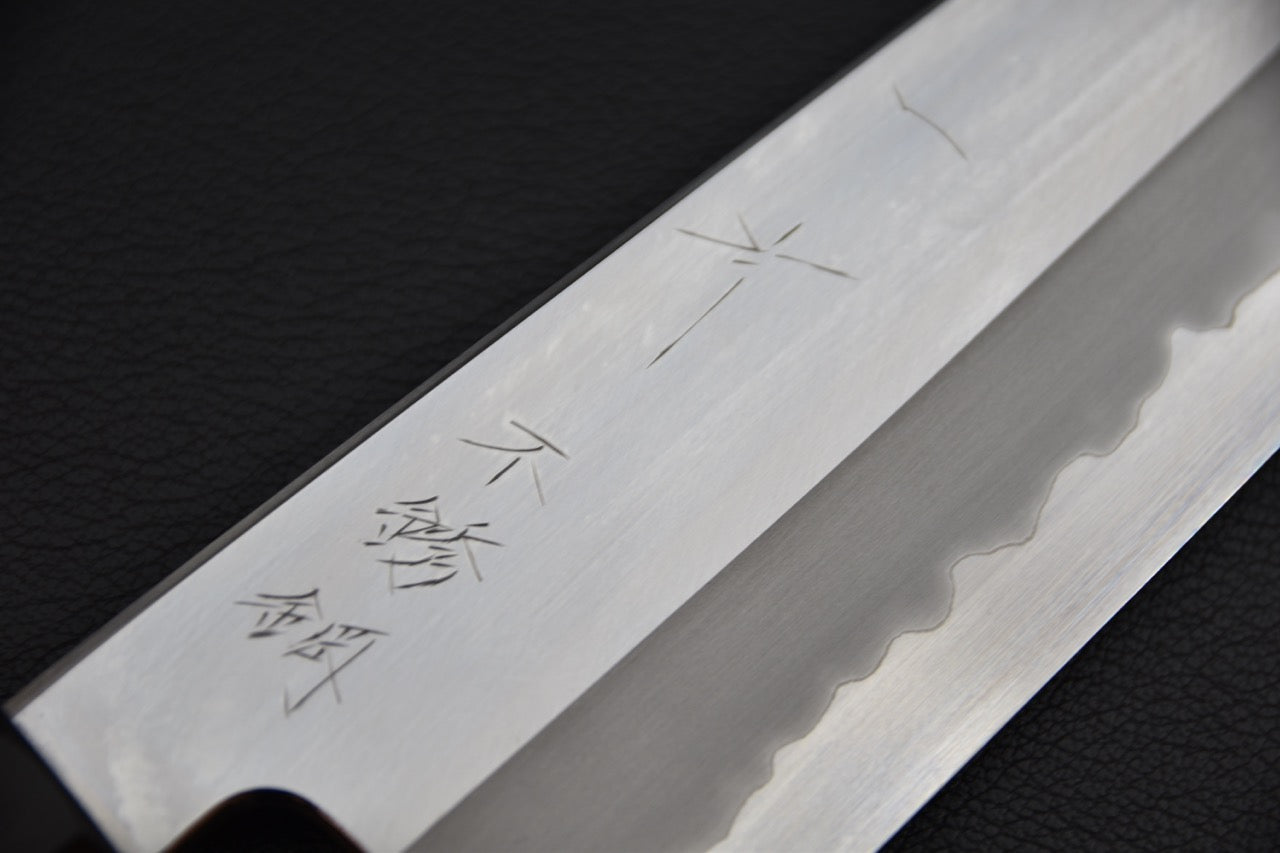 Hitohira Tanaka Kyuzo Aogami #1 Gyuto 240mm Taihei Makassar Ébène