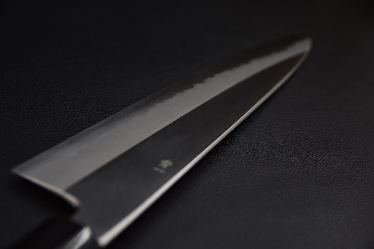 Hitohira Tanaka Kyuzo Aogami #1 Gyuto 240mm Taihei Makassar Ébène