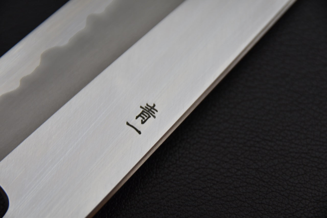 Hitohira Tanaka Kyuzo Aogami #1 Gyuto 240mm Taihei Makassar Ébène