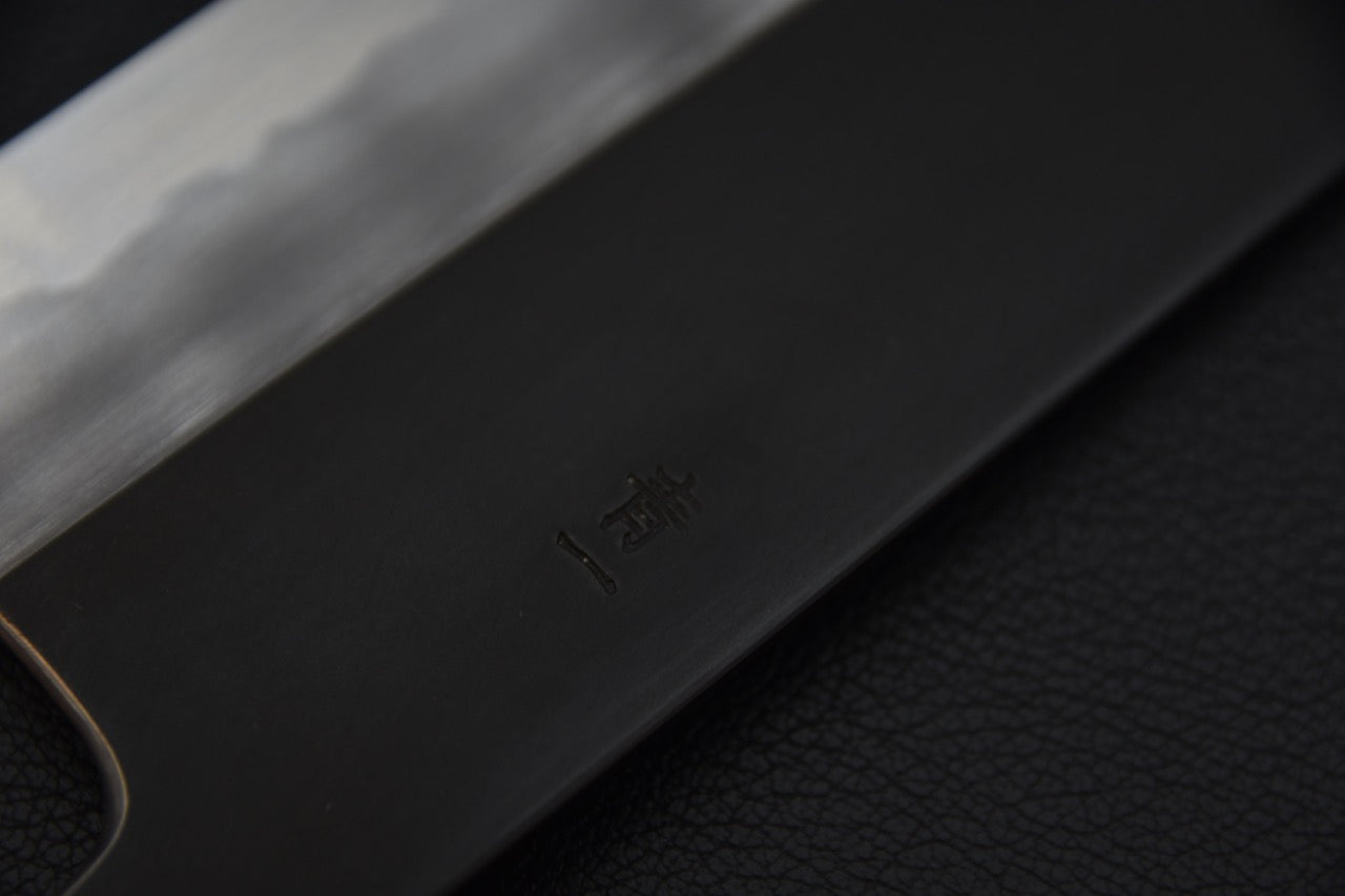 Hitohira Tanaka Kyuzo Aogami #1 Kurouchi Nakiri 180mm Cèdre Yakusugi (Kaku)