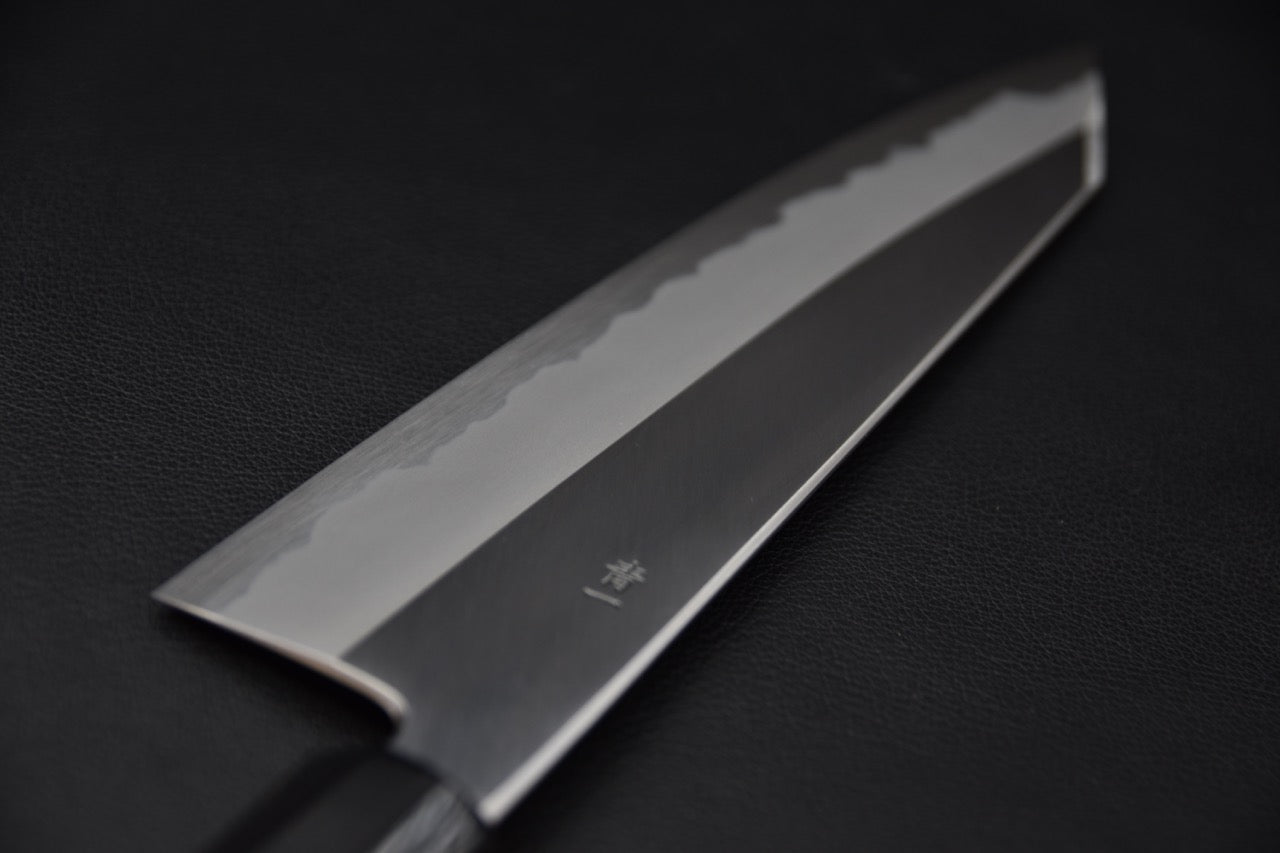 couteau japonais profil complet lame Kiritsuke Gyuto finition brillante