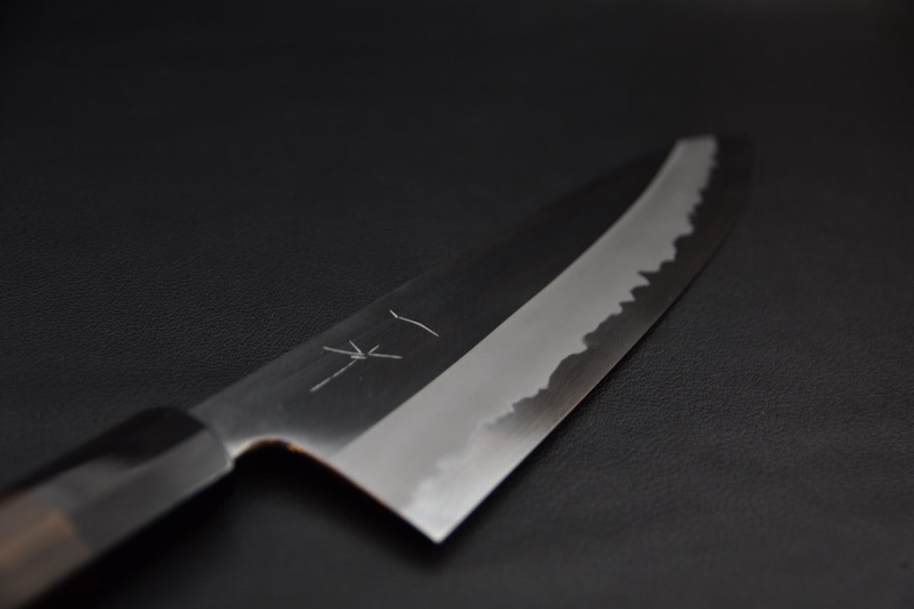 Hitohira Tanaka Kyuzo Aogami #1 Migaki Gyuto 240mm Ziricote (Extra Haut)