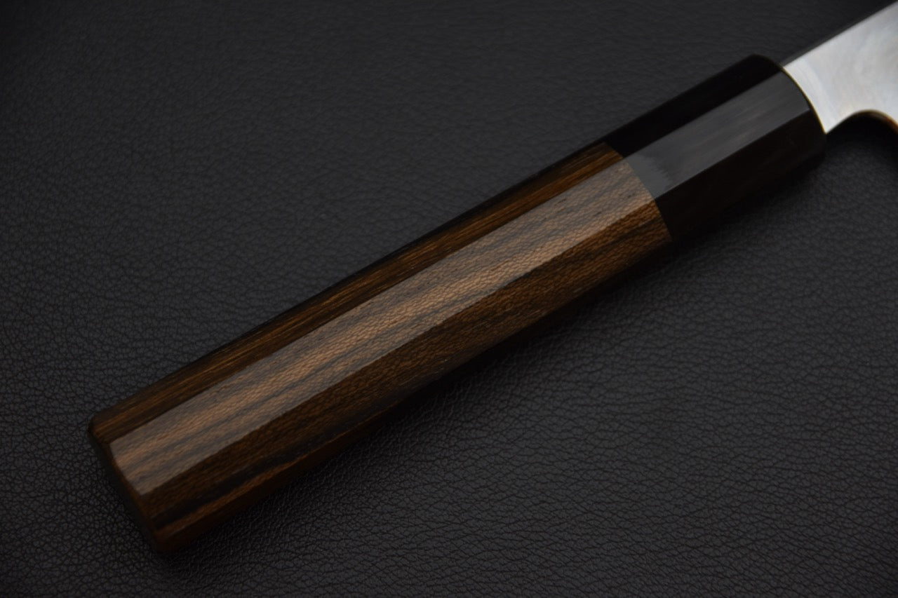 Hitohira Tanaka Kyuzo Aogami #1 Migaki Gyuto 240mm Ziricote (Extra Haut)