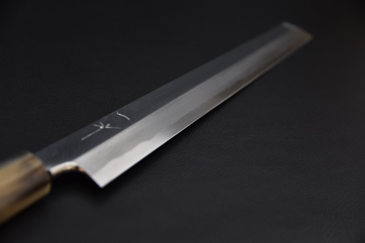 Hitohira Tanaka Manzo Aogami #1 Takobiki 270mm Ebony