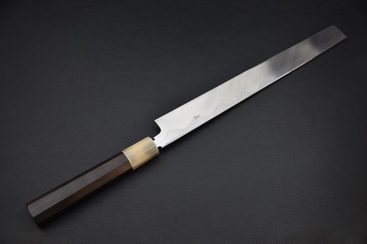 Hitohira Tanaka Manzo Aogami #1 Takobiki 270mm Ebony