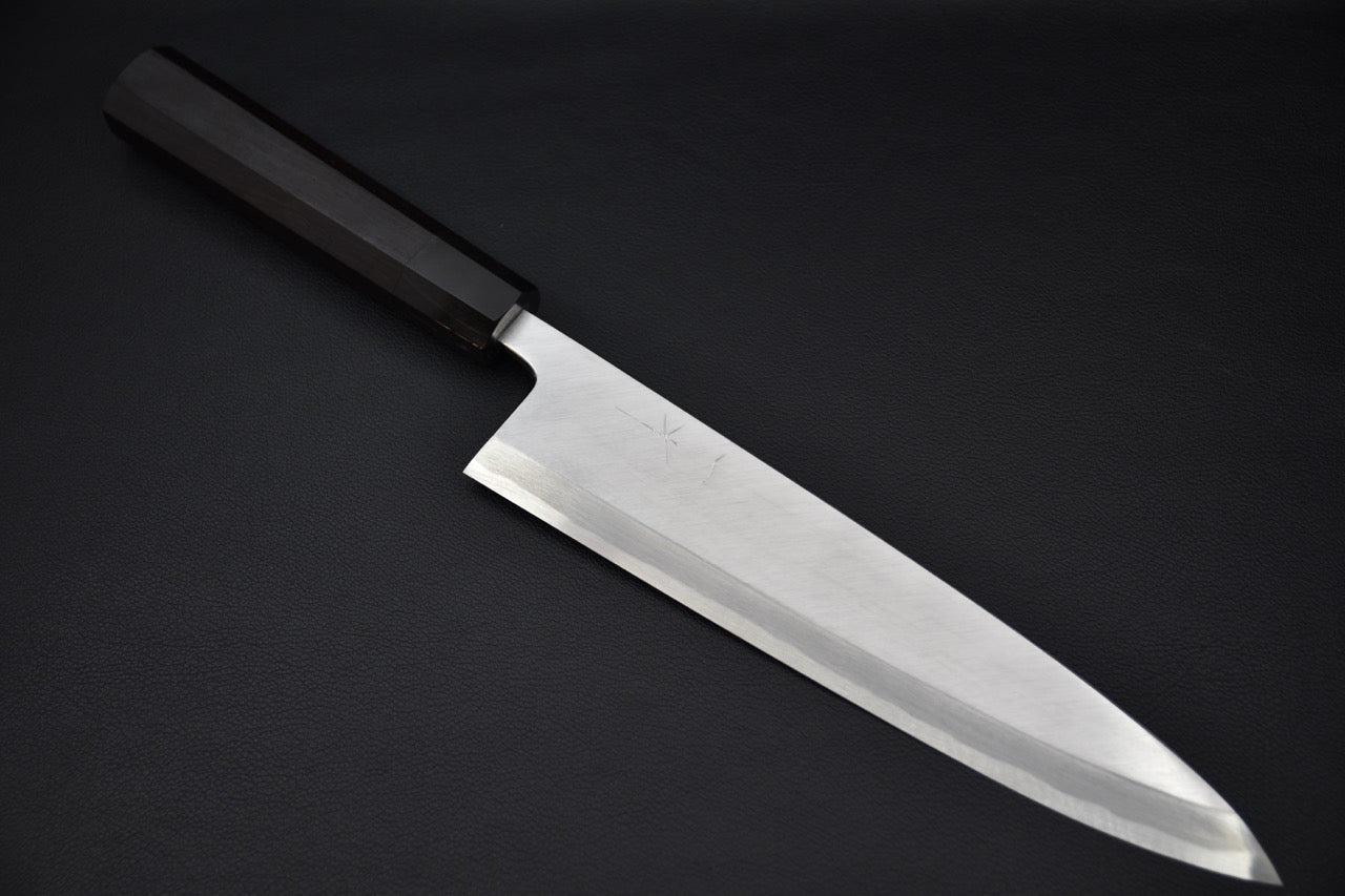 Hitohira Tanaka Manzo Shirogami #2 Mioroshi Deba 240mm Ebony