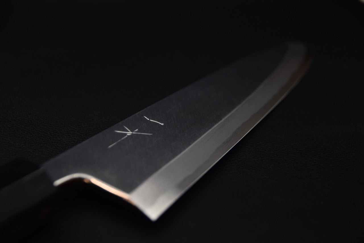 Hitohira Tanaka Manzo Shirogami #2 Mioroshi Deba 240mm Ébène