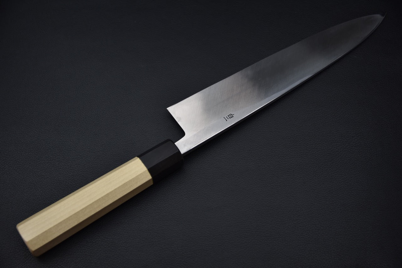 Hitohira Tanaka Manzo Shirogami #2 Mioroshi Deba 240mm Ho