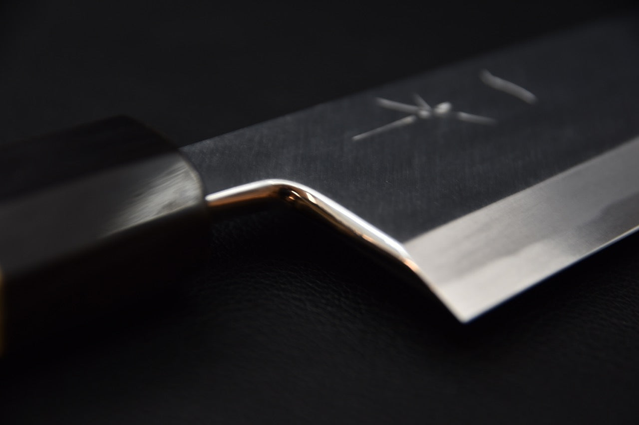 Hitohira Tanaka Manzo Shirogami #2 Mioroshi Deba 240mm Ho