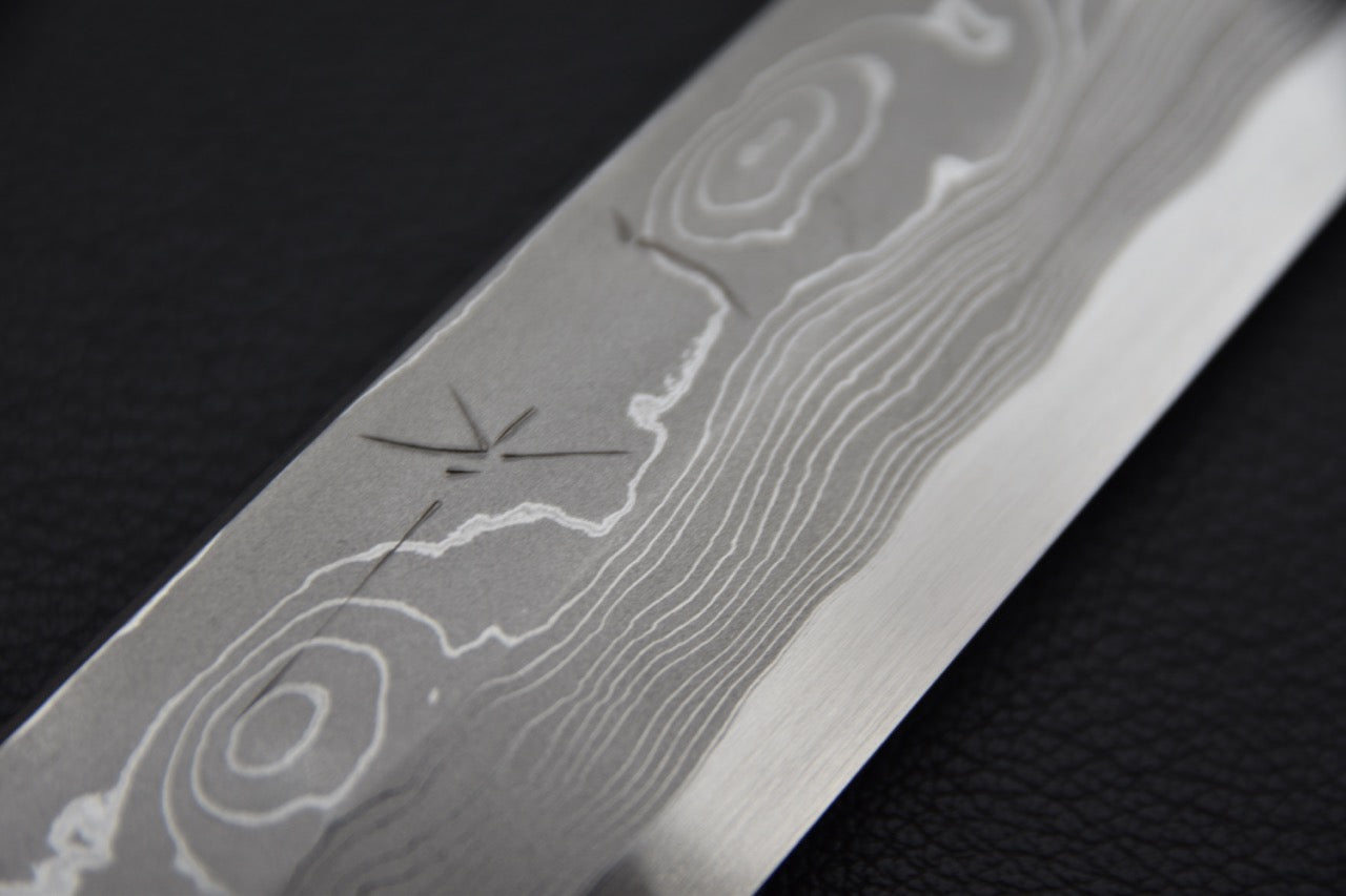 Hitohira Tanaka Mosuke Aogami #1 Damascus Yanagiba 300mm Ebony