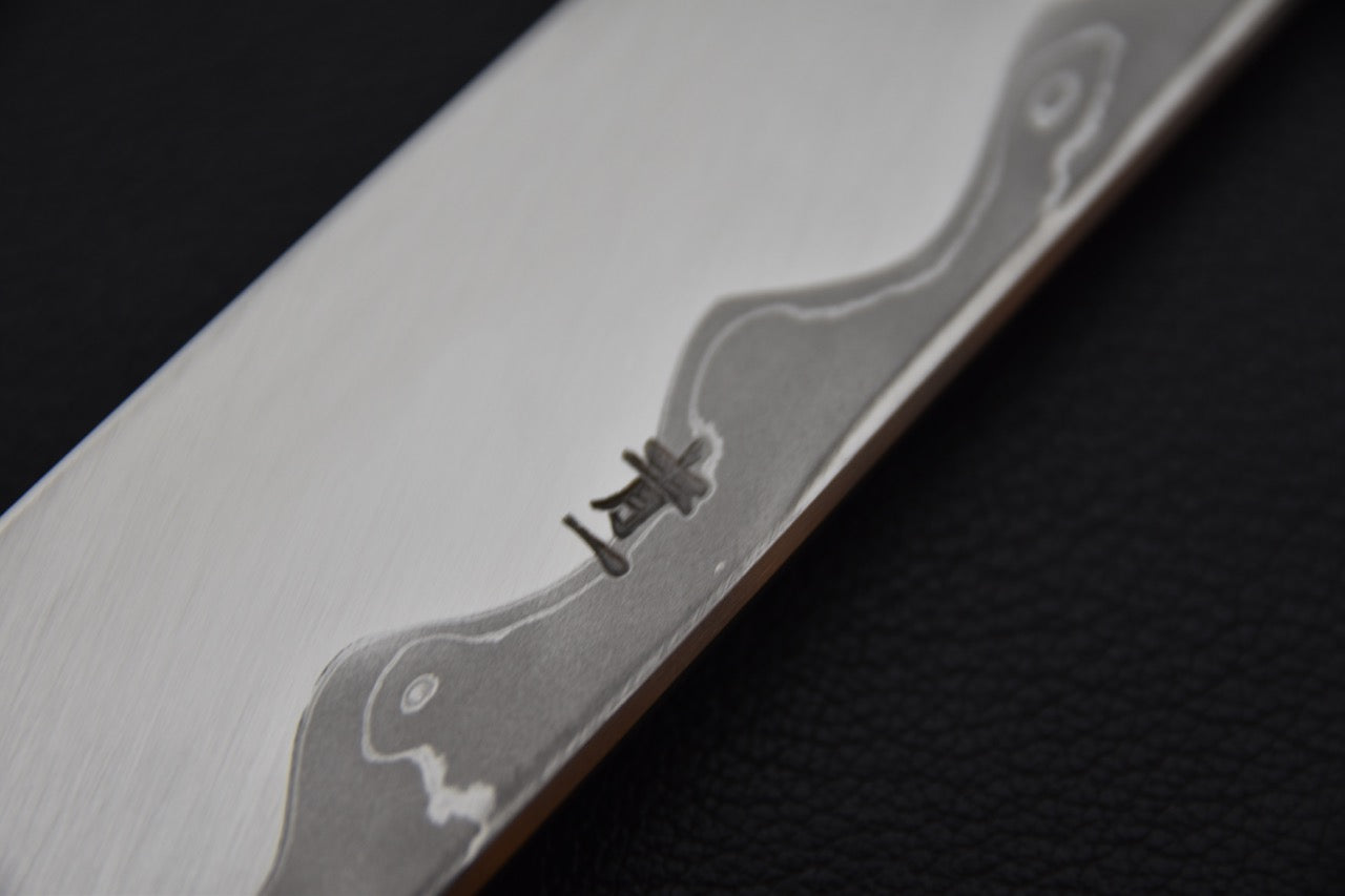 Hitohira Tanaka Mosuke Aogami #1 Damascus Yanagiba 300mm Ebony