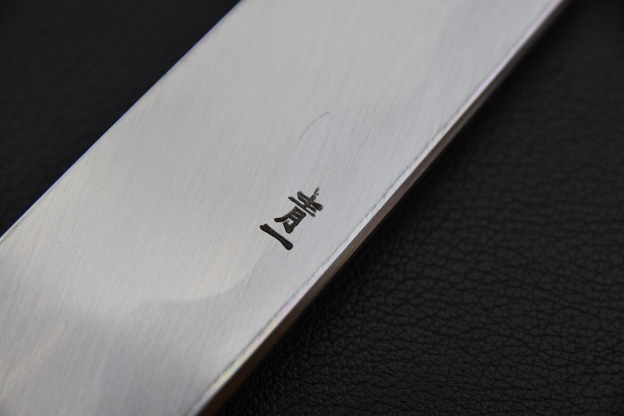 Hitohira Tanaka Mosuke Aogami #1 Mirror Polish Kiritsuke Yanagiba 300mm Ebony