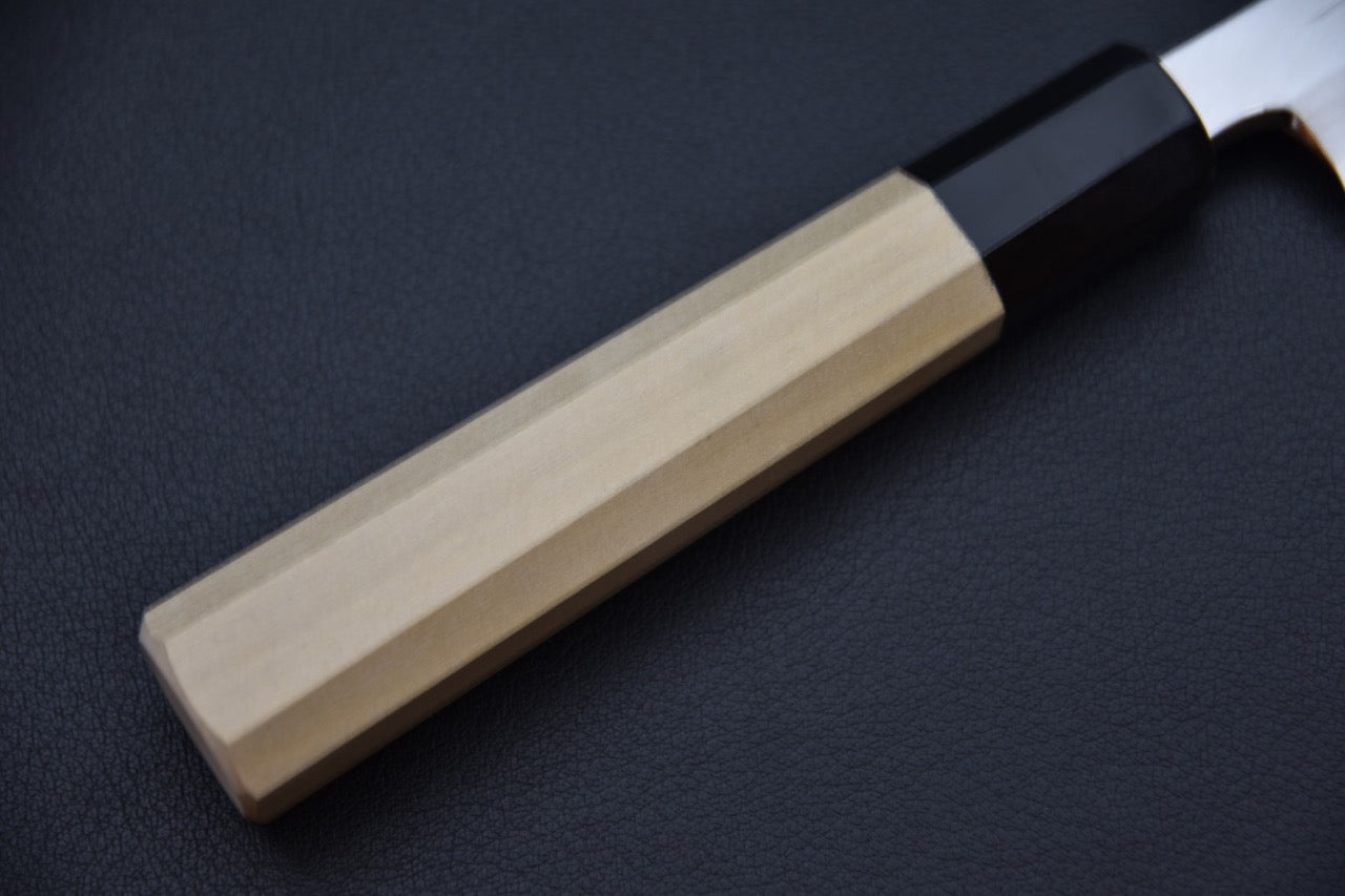 Manche octogonal en Ho wood avec virole noire, finition traditionnelle