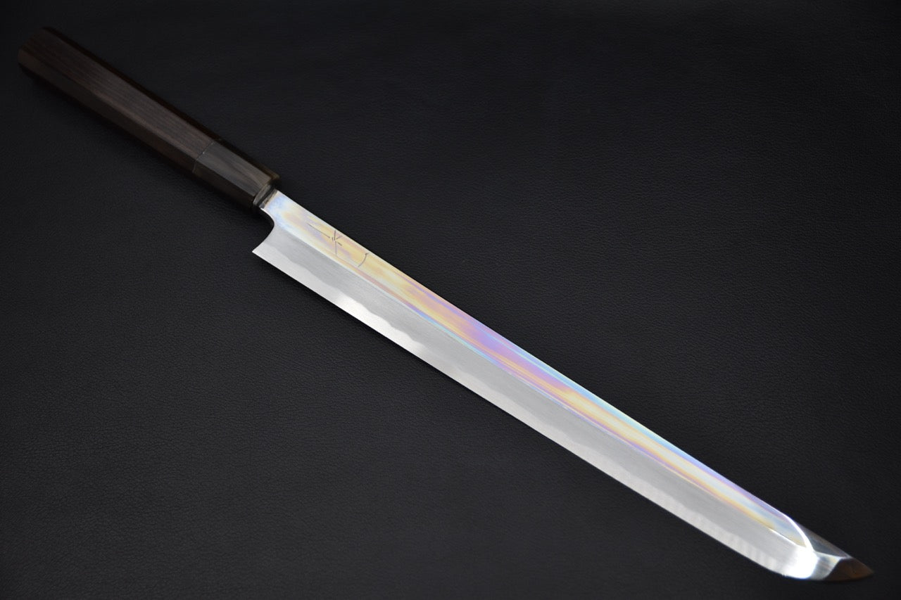 Hitohira Tanaka Mosuke Blue #1 Sakimaru Takobiki Poli Miroir 300mm Ébène