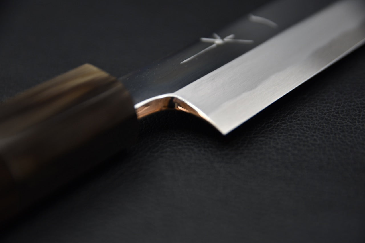 Hitohira Tanaka Mosuke Blue #1 Sakimaru Takobiki Poli Miroir 300mm Ébène