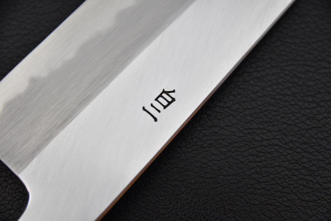 Hitohira Tanaka Ren Shirogami #2 Santoku 180mm Ho