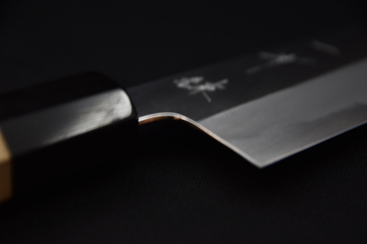 Hitohira Tanaka Ren Shirogami #2 Santoku 180mm Ho