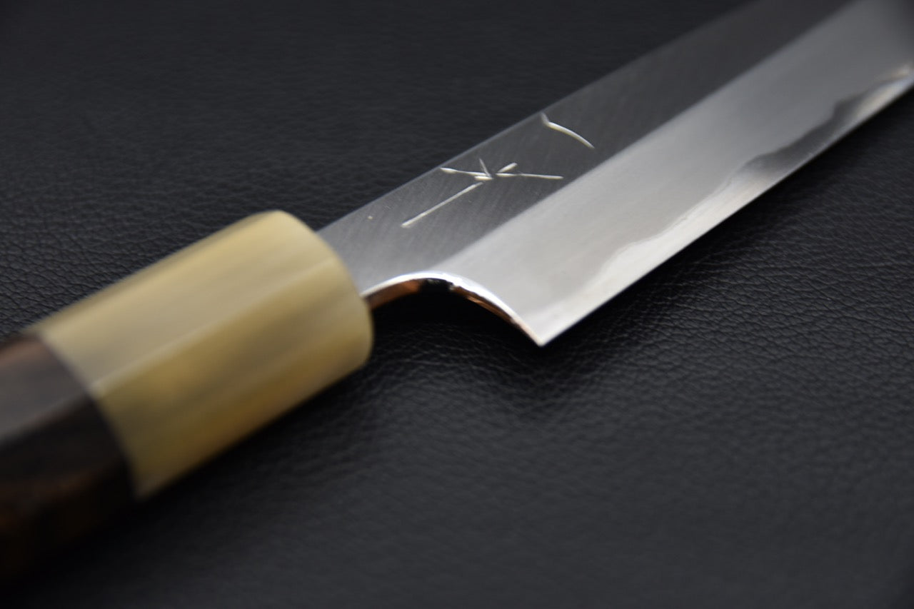 Hitohira Togashi Aogami #1 Stainless Clad Migaki Petty 165mm Ziricote