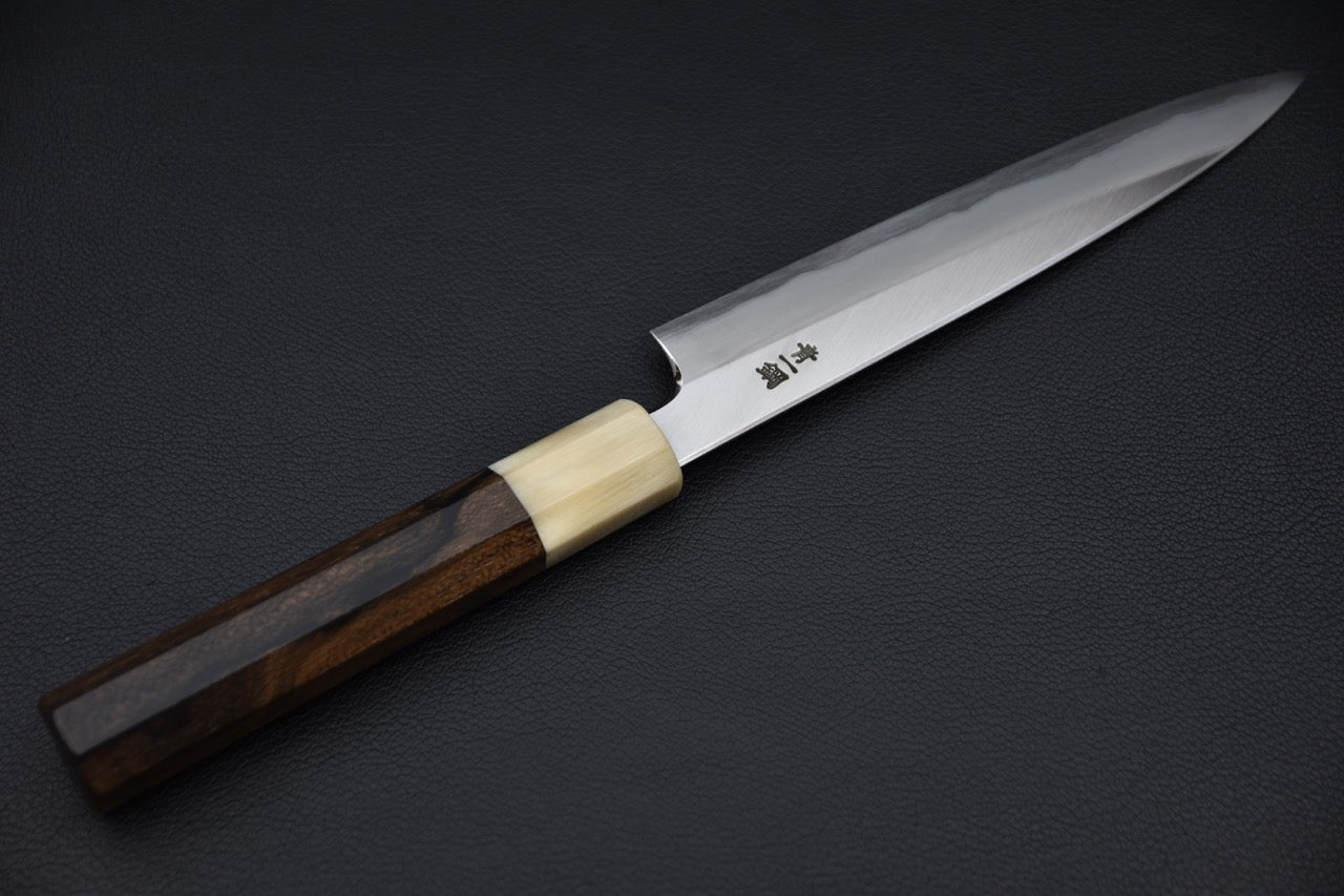 Hitohira Togashi Aogami #1 Stainless Clad Migaki Petty 165mm Ziricote