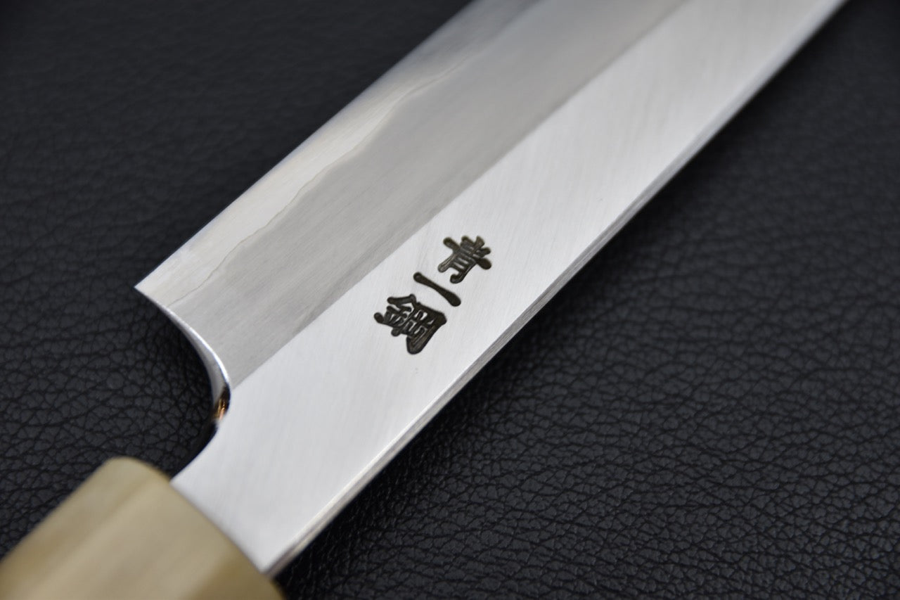 Hitohira Togashi Aogami #1 Stainless Clad Migaki Petty 165mm Ziricote