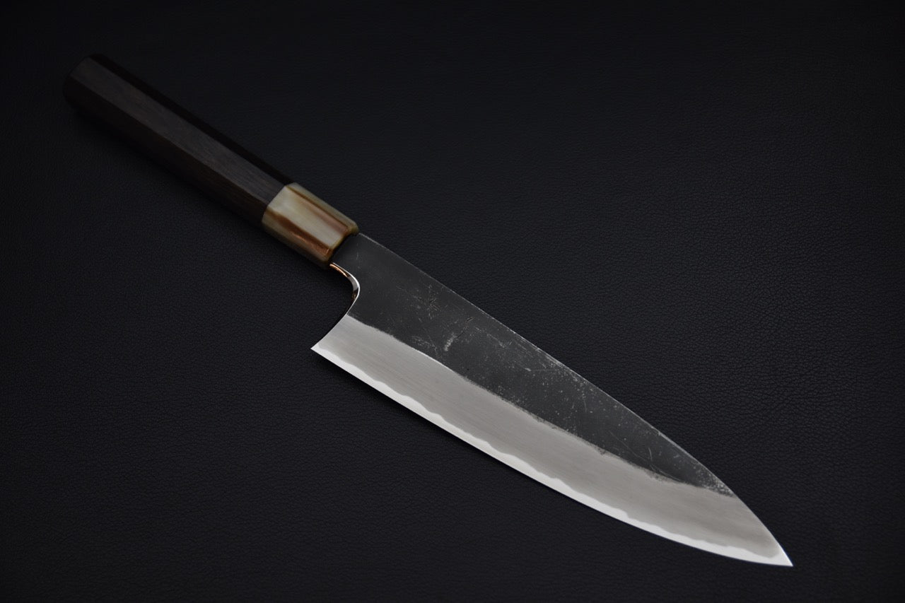 Hitohira Togashi Aogami #2 Kurouchi Gyuto 210mm Ébène