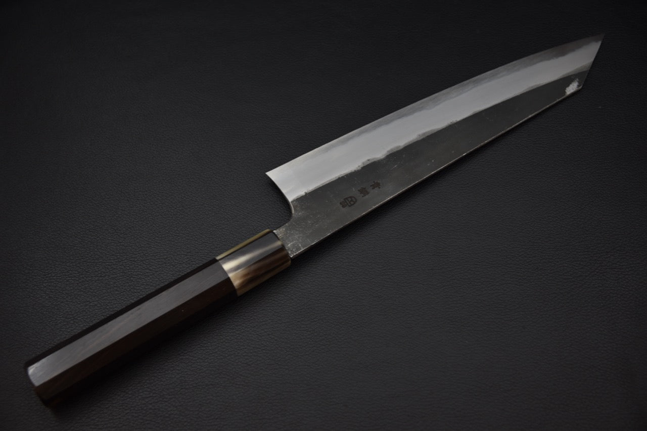 Hitohira Togashi Aogami #2 Kurouchi Kiritsuke Gyuto 240mm Ebony