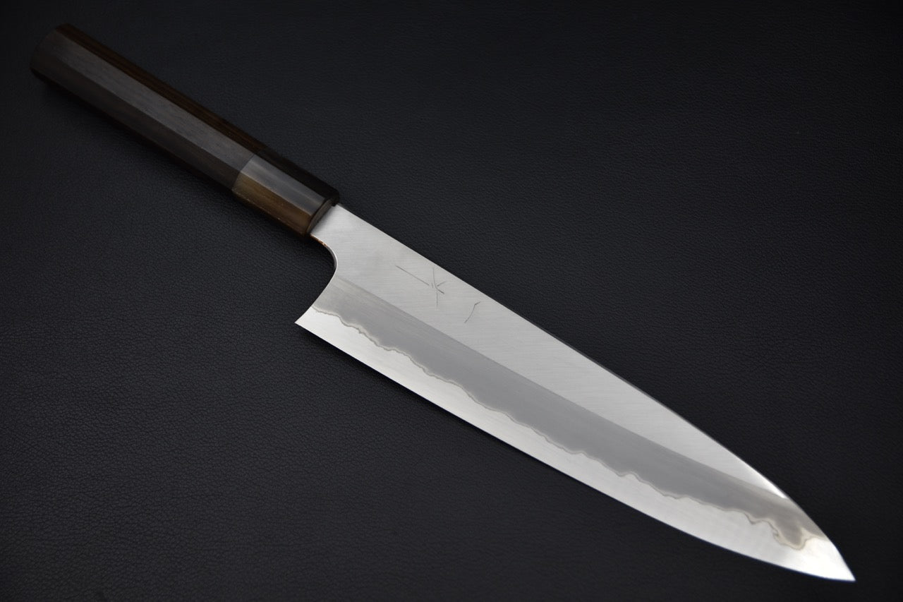 Hitohira Togashi Aogami #1 Migaki Gyuto 240mm Taihei Ébène
