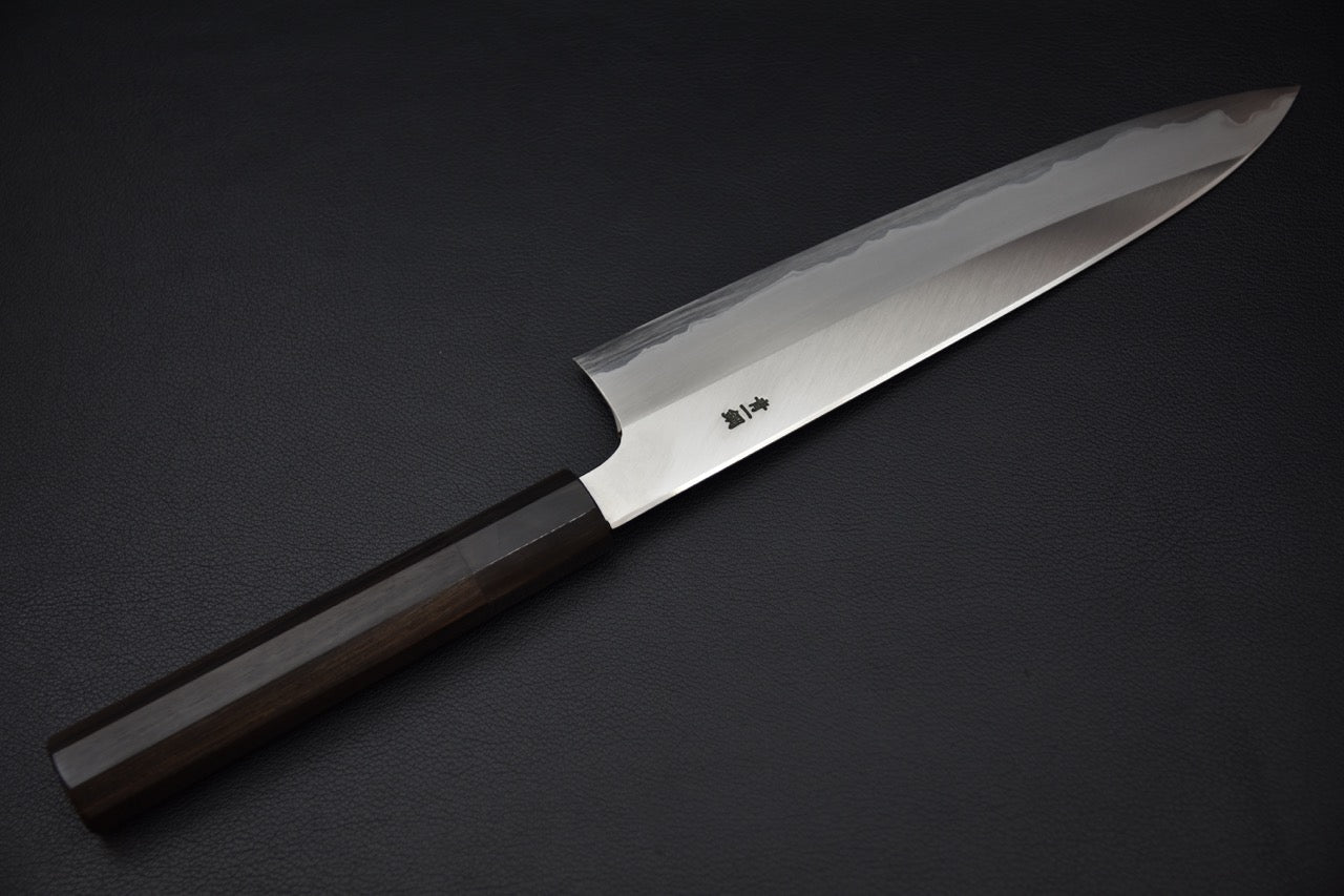 Hitohira Togashi Aogami #1 Migaki Gyuto 240mm Taihei Ébène