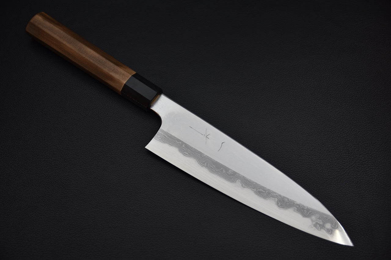 Hitohira Togashi Shirogami #1 Damascus Gyuto 210mm Yakusugi
