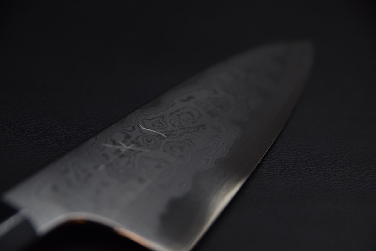 Hitohira Togashi Shirogami #1 Damascus Gyuto 210mm Yakusugi