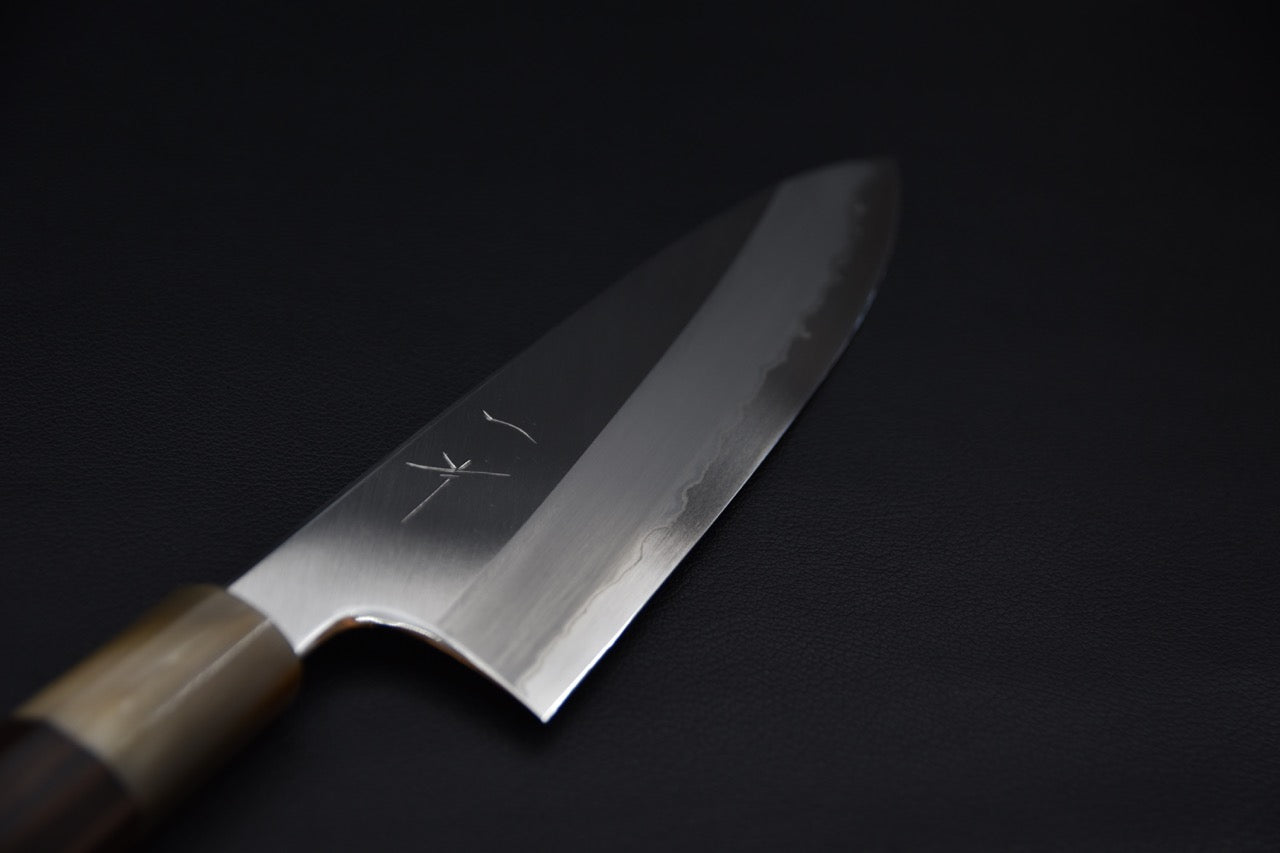 Hitohira Togashi Shirogami #1 Gyuto 210mm  Makassar Ebony Tahei