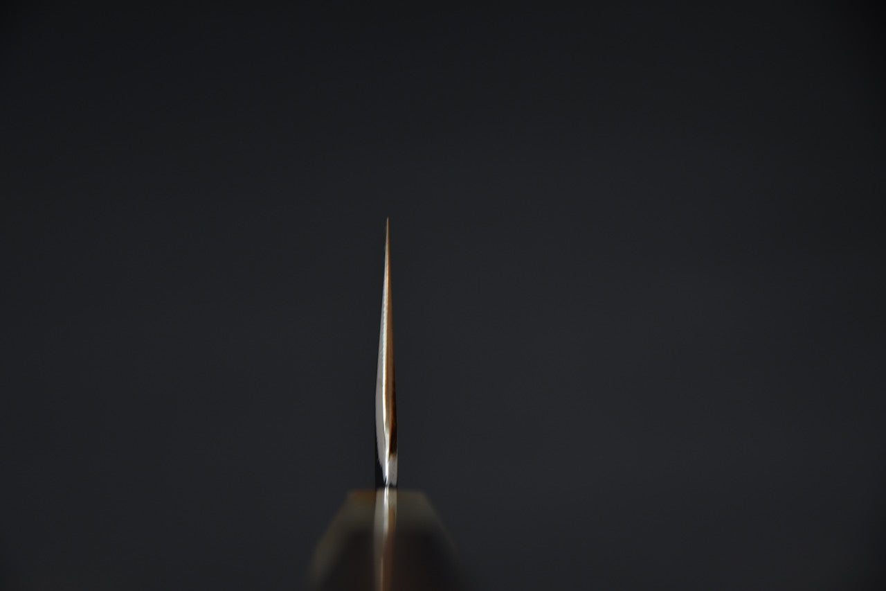 Hitohira Togashi Shirogami #1 Gyuto 210mm  Makassar Ebony Tahei